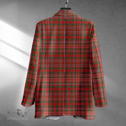 ScotsTee Shop MacAlister Ancient Clan Crest Casual Tartan Flat Lapel Collar Blazer Tartan Blazer Cotton