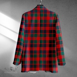 ScotsTee Shop MacGowan (Gow) Modern Clan Crest Casual Tartan Flat Lapel Collar Blazer Tartan Blazer Cotton