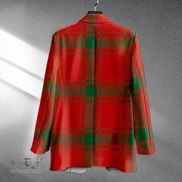ScotsTee Shop MacDonald of Sleat (Donald Lord MacDonald) Ancient Clan Crest Casual Tartan Flat Lapel Collar Blazer Tartan Blazer Cotton