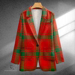 ScotsTee Shop MacDonald of Sleat (Donald Lord MacDonald) Ancient Clan Crest Casual Tartan Flat Lapel Collar Blazer Tartan Blazer Cotton