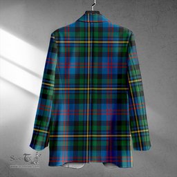 ScotsTee Shop MacCallum of Berwick Ancient Clan Crest Casual Tartan Flat Lapel Collar Blazer Tartan Blazer Cotton