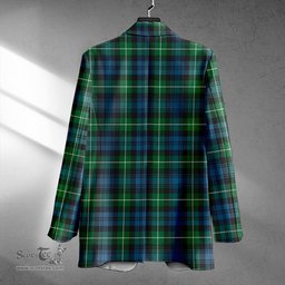 ScotsTee Shop Lamont (MacLamont) Ancient Clan Crest Casual Tartan Flat Lapel Collar Blazer Tartan Blazer Cotton