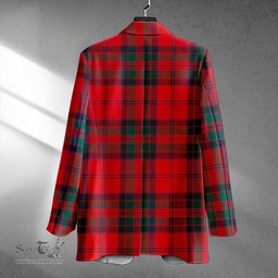 ScotsTee Shop MacGillivray Modern Clan Crest Casual Tartan Flat Lapel Collar Blazer Tartan Blazer Cotton