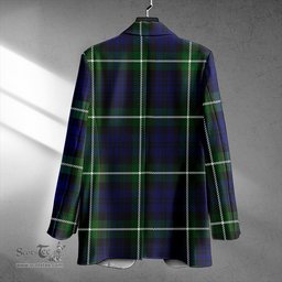 ScotsTee Shop Lammie Clan Crest Casual Tartan Flat Lapel Collar Blazer Tartan Blazer Cotton