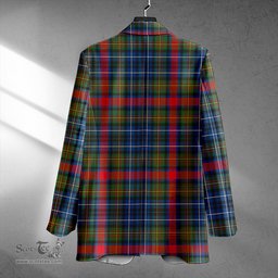 ScotsTee Shop MacDonald of P.E. Island (Donald of P.E. Island) Modern Clan Crest Casual Tartan Flat Lapel Collar Blazer Tartan Blazer Cotton