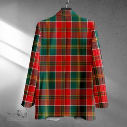 ScotsTee Shop MacDonald of Kingsburgh (Donald of Kingsburgh) Modern Clan Crest Casual Tartan Flat Lapel Collar Blazer Tartan Blazer Cotton
