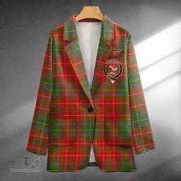 ScotsTee Shop MacDougall Ancient Clan Crest Casual Tartan Flat Lapel Collar Blazer Tartan Blazer Cotton