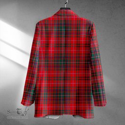 ScotsTee Shop MacDougall Modern Clan Crest Casual Tartan Flat Lapel Collar Blazer Tartan Blazer Cotton