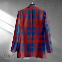 ScotsTee Shop MacGregor of Glengyle (Gregor of Deeside) Modern Clan Crest Casual Tartan Flat Lapel Collar Blazer Tartan Blazer Cotton