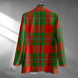 ScotsTee Shop MacGregor of Cardney (Gregor of Cardney) Ancient Clan Crest Casual Tartan Flat Lapel Collar Blazer Tartan Blazer Cotton