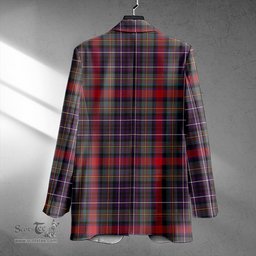 ScotsTee Shop MacDonald of P.E. Island (Donald of P.E. Island) Weathered Clan Crest Casual Tartan Flat Lapel Collar Blazer Tartan Blazer Cotton