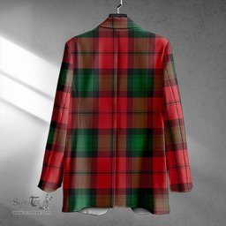 ScotsTee Shop Kerr Ancient Clan Crest Casual Tartan Flat Lapel Collar Blazer Tartan Blazer Cotton