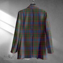 ScotsTee Shop MacIntyre of Littleport Ancient Clan Crest Casual Tartan Flat Lapel Collar Blazer Tartan Blazer Cotton