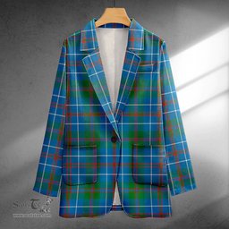 ScotsTee Shop MacHardy Ancient Clan Crest Casual Tartan Flat Lapel Collar Blazer Tartan Blazer Cotton