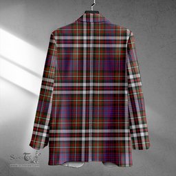 ScotsTee Shop MacDonell of Glengarry Dress Ancient Clan Crest Casual Tartan Flat Lapel Collar Blazer Tartan Blazer Cotton
