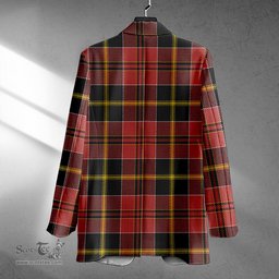 ScotsTee Shop MacAlister of Skye Ancient Clan Crest Casual Tartan Flat Lapel Collar Blazer Tartan Blazer Cotton