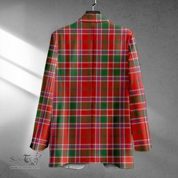 ScotsTee Shop MacDonald of Lochmaddy (Donald of Loch Mhaddy) Anceint Clan Crest Casual Tartan Flat Lapel Collar Blazer Tartan Blazer Cotton