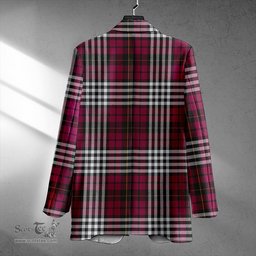 ScotsTee Shop Little of Morton Rigg Modern Clan Crest Casual Tartan Flat Lapel Collar Blazer Tartan Blazer Cotton