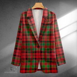 ScotsTee Shop MacBean of Tomatin (MacBain of Tomatin) Ancient Clan Crest Casual Tartan Flat Lapel Collar Blazer Tartan Blazer Cotton