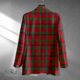 ScotsTee Shop MacDonald of Aird & Valley (Donald of Aird & Valley) Modern Clan Crest Casual Tartan Flat Lapel Collar Blazer Tartan Blazer Cotton