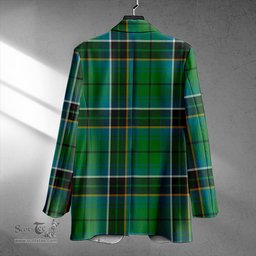 ScotsTee Shop MacAlpine Ancient Clan Crest Casual Tartan Flat Lapel Collar Blazer Tartan Blazer Cotton