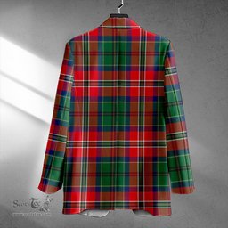 ScotsTee Shop MacCulloch Modern Clan Crest Casual Tartan Flat Lapel Collar Blazer Tartan Blazer Cotton
