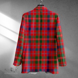 ScotsTee Shop MacDonald of Glenaladale (Donald of Glenaladale) Modern Clan Crest Casual Tartan Flat Lapel Collar Blazer Tartan Blazer Cotton