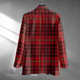 ScotsTee Shop MacIan Weathered Clan Crest Casual Tartan Flat Lapel Collar Blazer Tartan Blazer Cotton