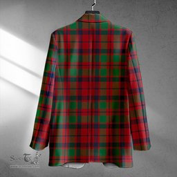 ScotsTee Shop MacBean of Tomatin (MacBain of Tomatin) Modern Clan Crest Casual Tartan Flat Lapel Collar Blazer Tartan Blazer Cotton