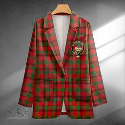 ScotsTee Shop MacDonald of Aird & Valley (Donald of Aird & Valley) Ancient Clan Crest Casual Tartan Flat Lapel Collar Blazer Tartan Blazer Cotton