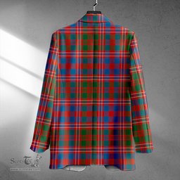 ScotsTee Shop MacColl (MacCall) Ancient Clan Crest Casual Tartan Flat Lapel Collar Blazer Tartan Blazer Cotton