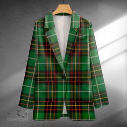 ScotsTee Shop Inglis Ancient Clan Crest Casual Tartan Flat Lapel Collar Blazer Tartan Blazer Cotton