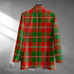 ScotsTee Shop MacDonald of Glenaladale (Donald of Glenaladale) 2006 Ancient Clan Crest Casual Tartan Flat Lapel Collar Blazer Tartan Blazer Cotton