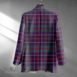 ScotsTee Shop MacHardy Weathered Clan Crest Casual Tartan Flat Lapel Collar Blazer Tartan Blazer Cotton