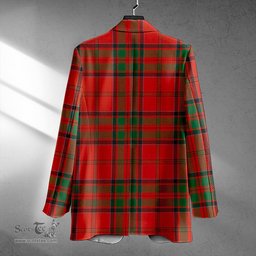ScotsTee Shop MacDonell of Keppoch Modern Clan Crest Casual Tartan Flat Lapel Collar Blazer Tartan Blazer Cotton