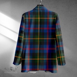 ScotsTee Shop MacDonald of Borrodale (Donald Borrodale Historic) Modern Clan Crest Casual Tartan Flat Lapel Collar Blazer Tartan Blazer Cotton
