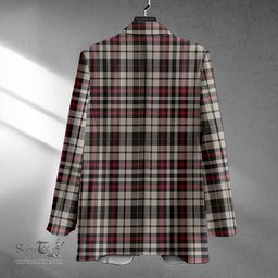 ScotsTee Shop Little Arisaid Ancient Clan Crest Casual Tartan Flat Lapel Collar Blazer Tartan Blazer Cotton