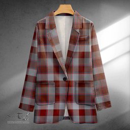 ScotsTee Shop Jardine of Castlemilk Modern Clan Crest Casual Tartan Flat Lapel Collar Blazer Tartan Blazer Cotton