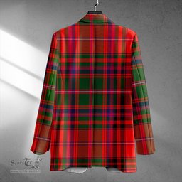 ScotsTee Shop MacDowall Clan Crest Casual Tartan Flat Lapel Collar Blazer Tartan Blazer Cotton
