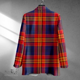 ScotsTee Shop MacGurk Modern Clan Crest Casual Tartan Flat Lapel Collar Blazer Tartan Blazer Cotton