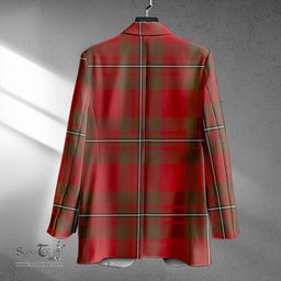 ScotsTee Shop MacGregor of Cardney (Gregor of Cardney) Weathered Clan Crest Casual Tartan Flat Lapel Collar Blazer Tartan Blazer Cotton