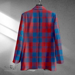 ScotsTee Shop MacGregor of Glengyle (Gregor of Deeside) Ancient Clan Crest Casual Tartan Flat Lapel Collar Blazer Tartan Blazer Cotton