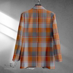 ScotsTee Shop Jardine of Castlemilk Ancient Clan Crest Casual Tartan Flat Lapel Collar Blazer Tartan Blazer Cotton