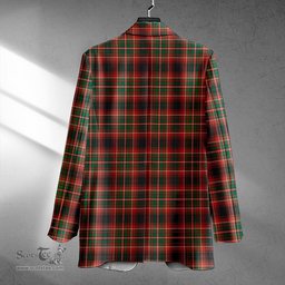 ScotsTee Shop Innes of Cowie Weathered Clan Crest Casual Tartan Flat Lapel Collar Blazer Tartan Blazer Cotton