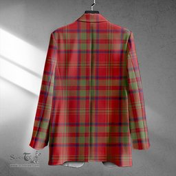 ScotsTee Shop MacDonald of Glencoe (Donald of Glencoe) Weathered Clan Crest Casual Tartan Flat Lapel Collar Blazer Tartan Blazer Cotton