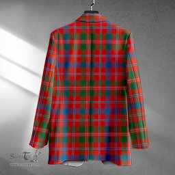 ScotsTee Shop MacDonald of Glenaladale (Donald of Glenaladale) Ancient Clan Crest Casual Tartan Flat Lapel Collar Blazer Tartan Blazer Cotton