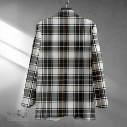 ScotsTee Shop MacFie of Colonsay Dress (MacPhee of Colonsay Dress) Ancient Clan Crest Casual Tartan Flat Lapel Collar Blazer Tartan Blazer Cotton