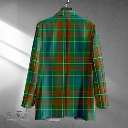 ScotsTee Shop MacConnell Ancient Clan Crest Casual Tartan Flat Lapel Collar Blazer Tartan Blazer Cotton