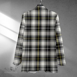 ScotsTee Shop MacFie of Colonsay Dress (MacPhee of Colonsay Dress) Modern Clan Crest Casual Tartan Flat Lapel Collar Blazer Tartan Blazer Cotton