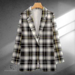 ScotsTee Shop MacFie of Colonsay Dress (MacPhee of Colonsay Dress) Modern Clan Crest Casual Tartan Flat Lapel Collar Blazer Tartan Blazer Cotton